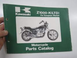 Kawasaki Z1000-K(LTD) For European Market Parts Catalogue -varaosaluettelo