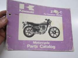 Kawasaki Z750 For European Market Parts Catalogue -varaosaluettelo