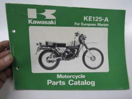 Kawasaki KE125-A9 For European Market Parts Catalogue -varaosaluettelo