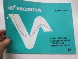 Honda XR400RT Parts List -varaosaluettelo