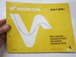Honda CA125S Parts List -varaosaluettelo