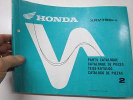 Honda XRV750P-R Parts List -varaosaluettelo