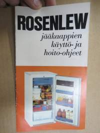 Rosenlew jääkaappien käyttö- ja hoito-ohjeet - Bruks- och skötselanvisningar