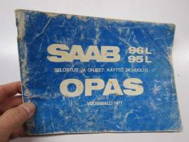 Saab 95 L, 96 L vm. 1977 -käyttöohjekirja