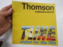 Thomson T-line - styled for the 1970´s matkailuvaunut -myyntiesite, suomenkielinen