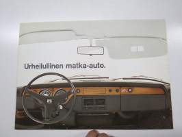 Volkswagen 411 - urheilullinen matka-auto, 1969 -myyntiesite