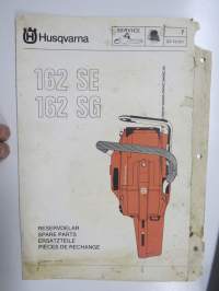 Husqvarna 162 SE, 162 SG moottorisaha -varaosaluettelo