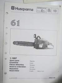 Husqvarna 61 moottorisaha -varaosaluettelo