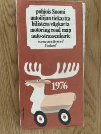 Pohjois Suomen tiekartta 1976