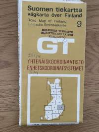 Suomen tiekartta GT 1976 nr 9