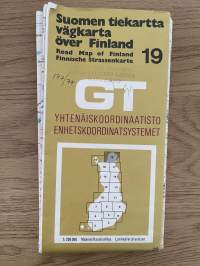 Suomen tiekartta GT 1977 nr 19