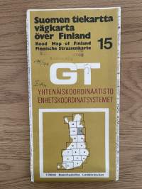 Suomen tiekartta GT 1974 nr 15