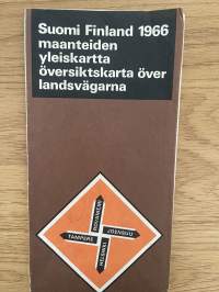 Suomen maanteiden yleiskartta 1966