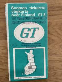 Suomen tiekartta GT 1975 nr 8