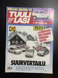 Tuulilasi 1988 nr 3, Suurvertailu, koeajo Mazda 121 1,1 LS