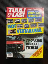 Tuulilasi 1988 nr 6 Ensimmäiset kuvat Volvo 440, Ford Fiesta