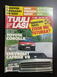 Tuulilasi 1988 nr 7 Koeajossa aito Jenkkirauta Chervrolet Caprie V8