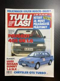 Tuulilasi 1989 nr 2 Koeajo Chysler GTS turbo 2,2