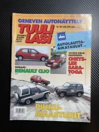 Tuulilasi 1991 nr 4 Koeajo Renaukt Clio