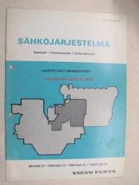 Volvo Penta MD100B CC, TMD100A CC, TMD120A CC, TAMD120B CC luokitettavat merimoottorit Sähköjärjestelmä kytkentä, toimintakaavio, kytkentäkaavio