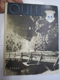 Oulu 1936 -kuvateos, kaupunginvaltuuston puheenjohta K.J. Reinilän omistuskirjoitus maisteri Sirkka-Liisa Virtaselle 12.10.1937