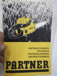 Partner P 85-100 moottorisaha -käyttöohjekirja / motorsåg instruktionsbok