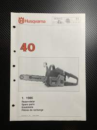 Husqvarna 40 reservdelar -esite. (1.86)
