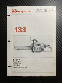 Husqvarna 133 reservdelar -esite. (1.80)