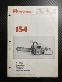 Husqvarna 154 reservdelar -esite. (1.83)