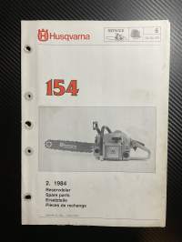 Husqvarna 154 reservdelar -esite. (2.84)