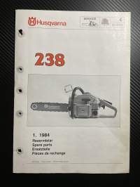 Husqvarna 238 reservdelar -esite. (1.84)