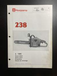 Husqvarna 238 reservdelar -esite. (2.85)