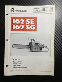 Husqvarna 162 SE / SG reservdelar -esite. (1.78)