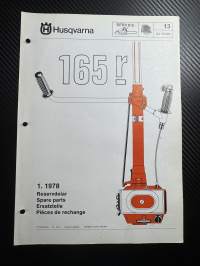 Husqvarna 165R trimmeri -varaosaluettelo