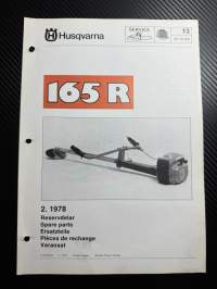 Husqvarna 165R trimmeri -varaosaluettelo