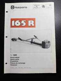 Husqvarna 165R trimmeri -varaosaluettelo