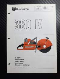Husqvarna 380K laikkaleikkuri -varaosaluettelo