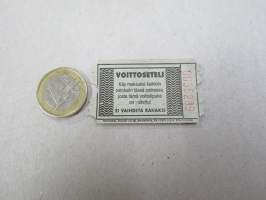 Etelä-Suomen Automaatti Oy - Voittoseteli (peliautomaatista), nr 35299 - National Ticket Co painama, kävi maksuksi voittopaikan tuotteisiin