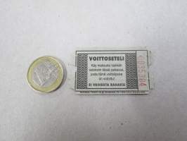 Etelä-Suomen Automaatti Oy - Voittoseteli (peliautomaatista), nr 35304 - National Ticket Co painama, kävi maksuksi voittopaikan tuotteisiin