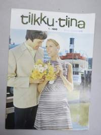 Tilkku-Tiina 1969 nr 2 - PMK (Puuvillatehtaiden Myyntikonttori) asiakaslehti, muotia, tuotetietoa, sisustusta ym.