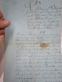 Talvikäräjät 10.4.1810, Tuiskulan rustholli, Vartsaari (nyk. Uuttakaupunkia), uusikaupunkilainen kauppias ja raatimies Henric Broman -asiakirja / ote