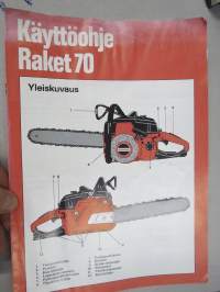 Raket 70 moottorisaha käyttöohjekirja