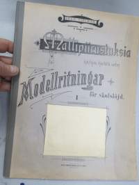 Mallipiirustuksia I koulujen käsitöitä varten 1901 Modellritningar I för skolslöjd