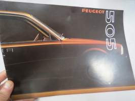 Peugeot 505 1980 -myyntiesite / sales brochure