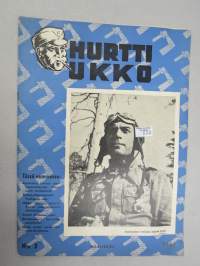 Hurtti Ukko / Hurttiukko 1944 nr 3 maaliskuu - Suomen sodan sankaritarinoita, sis. mm. seur. artikkelit / kuvat / mainokset; Upu Ottonen -