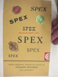 Spex, Spex, Spex... -hupinäytelmän