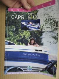Bayliner Capri & Cobra 1988 -veneet, myyntiesite / sales brochure