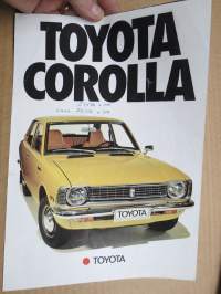 Toyota Corolla -myyntiesite /sales brochure