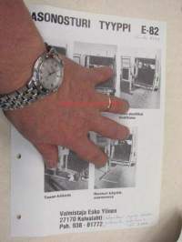 Tasonosturi E-82 -myyntiesite (Esko Ylinen)