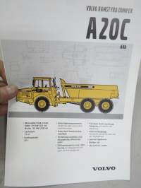 Volvo A20C 6x6 Dumper -myyntiesite, ruotsinkielinen